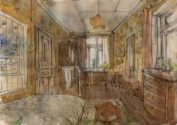Эскизы  Андрея Понкратова | Спальня в Доме Николая