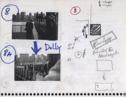 Storyboard to film the Apocrypha (New York, I Love You) 