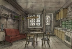 Эскизы Андрея Понкратова | Кухня в городской квартире Алекса